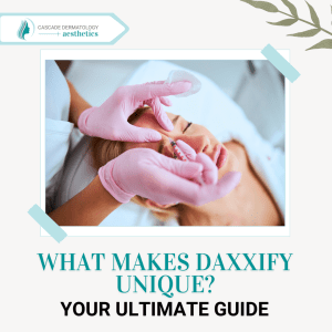healthcare professional administering daxxify into glabellar lines